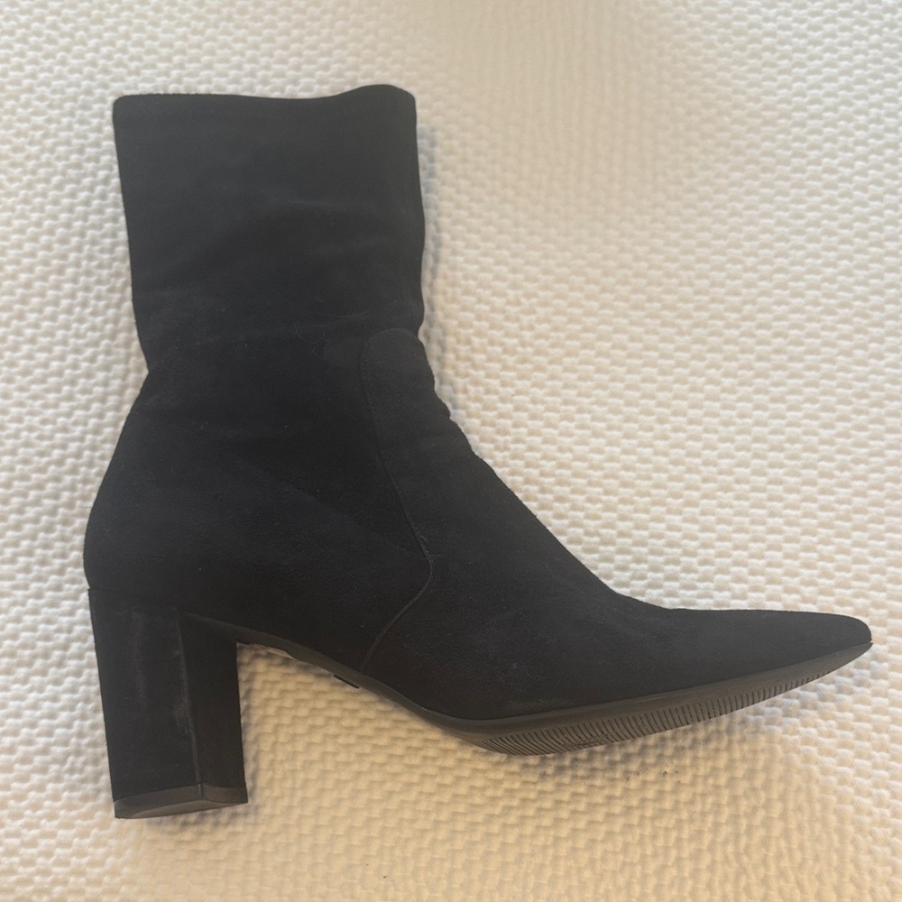 Stuart Weitzman Black Suede Women's Ankle Boots